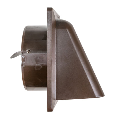 100mm Through-Wall Vent Kit – Bella Round, Brown Outer Hood