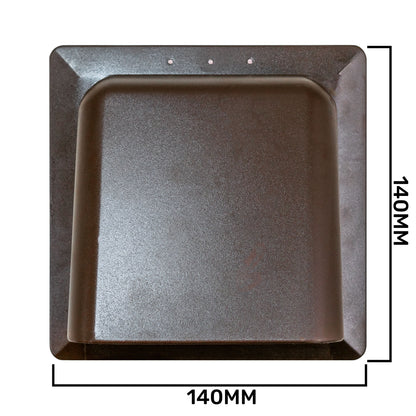 External Brown Louvre Vent KRD/100B 100mm