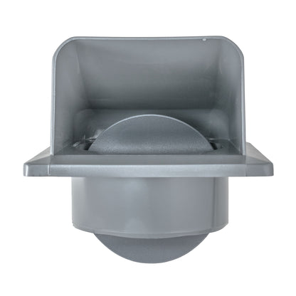 Through Wall Ventilation Kit Round Louvre Vent VC-KRO0184 with Graphite External Vent