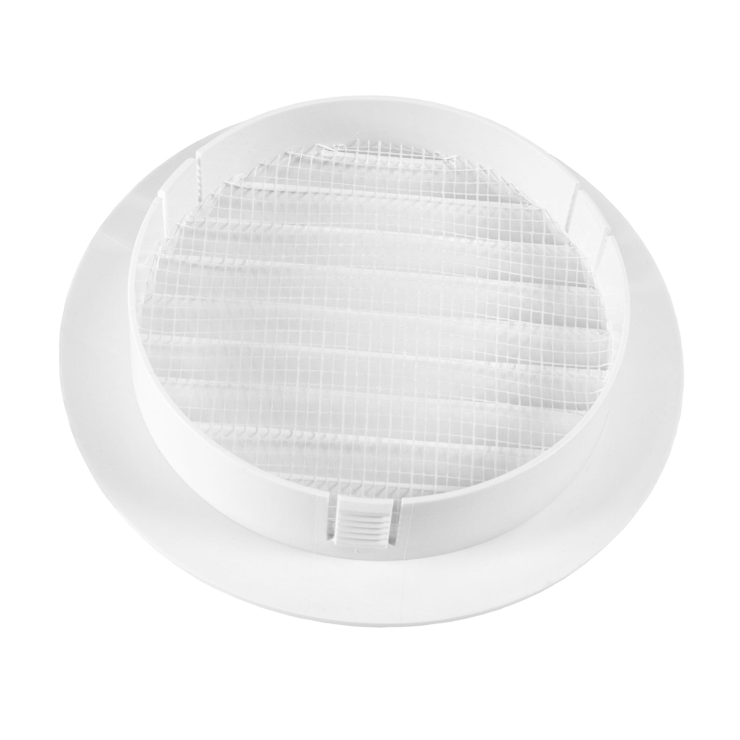 Through Wall Ventilation Kit Round Louvre Vent VC-KRO0184 with Brown External Vent