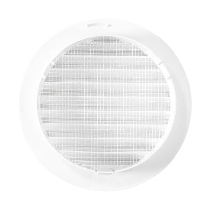 Through Wall Ventilation Kit Round Louvre Vent VC-KRO0184 with Brown External Vent