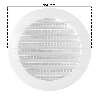Louvre Vent KRO 125 With Fly Mesh
