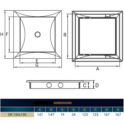 Access Panel Door 150mm x 150mm