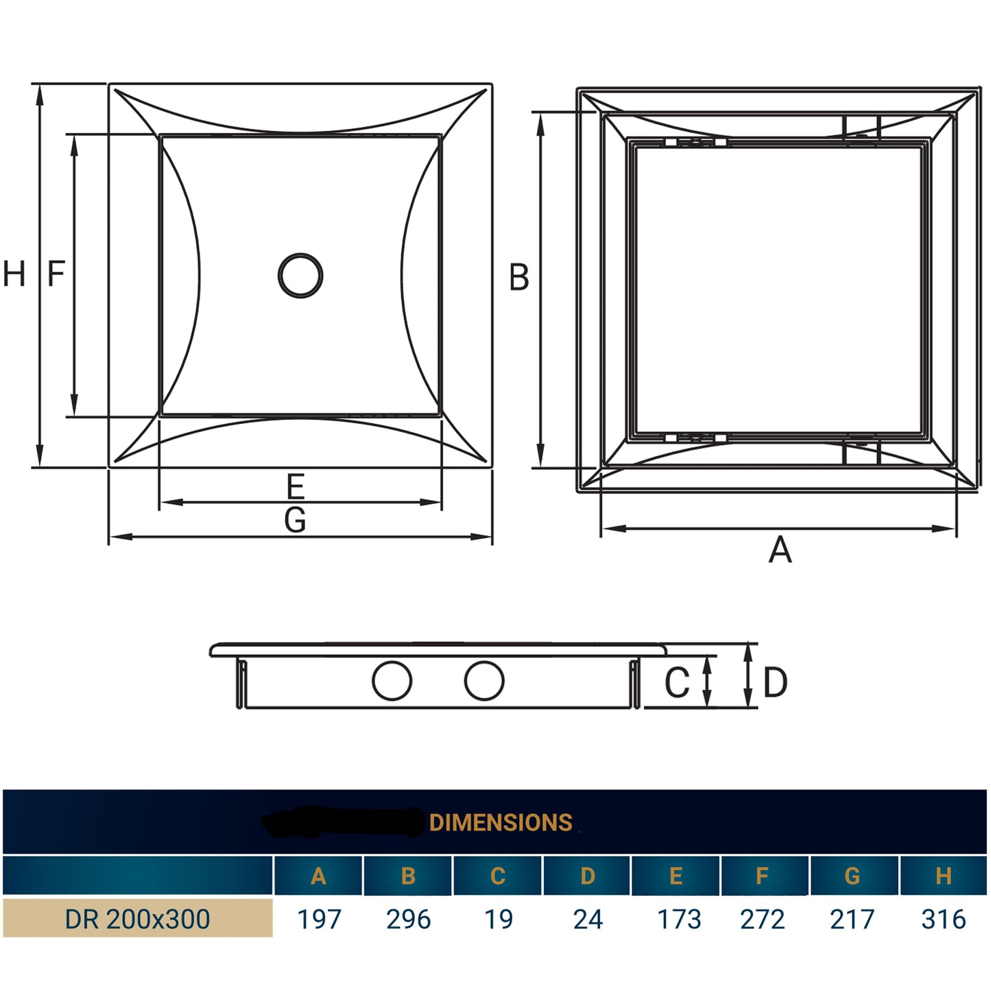 Access Panel Door 200mm x 300mm