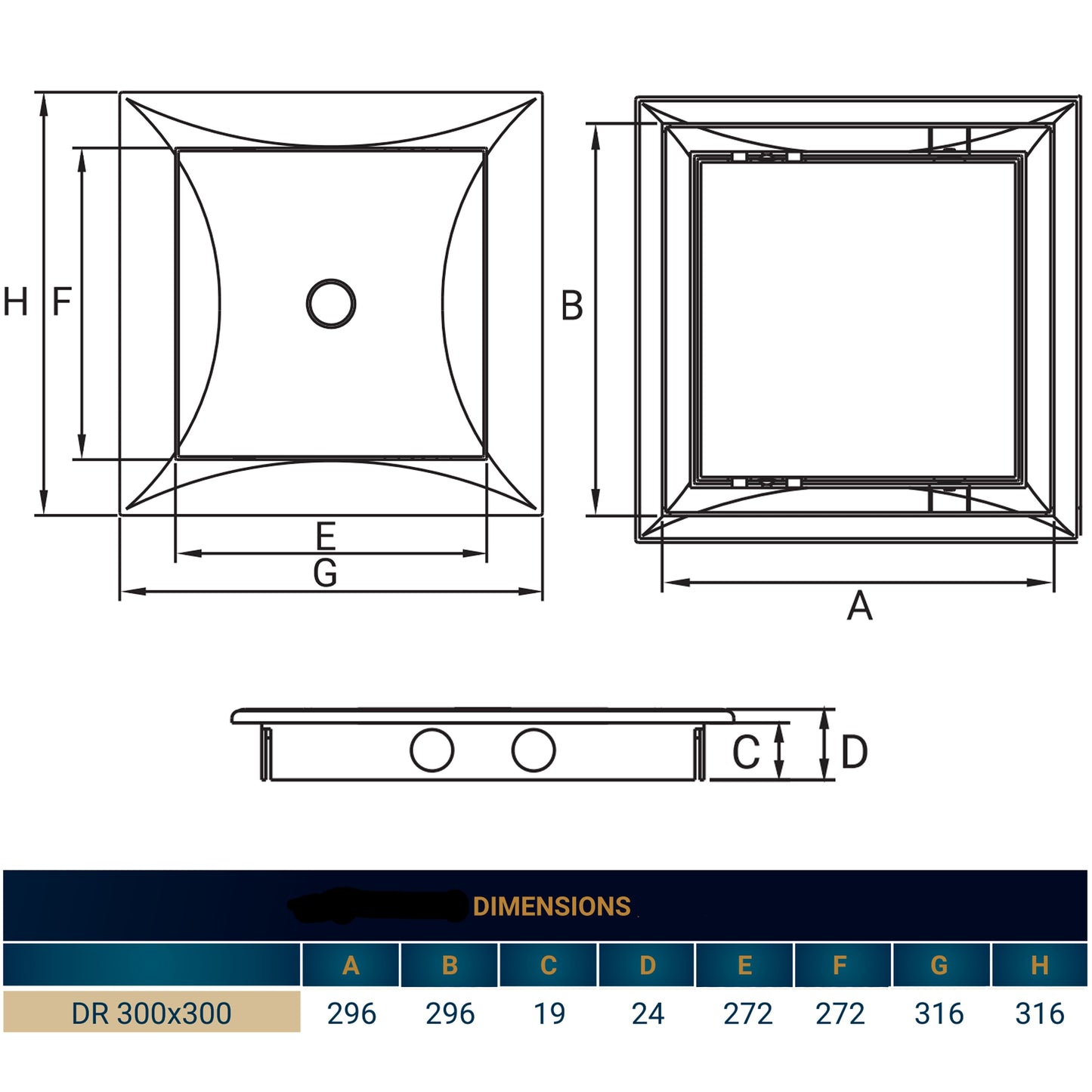Access Panel Door 300mm x 300mm