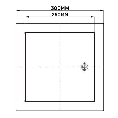 Access Panel Door Metal With Lock 250mm x 300mm