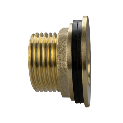 Brass Water Butt Connector – ¾″ Male / ½″ Female with 27mm Cutter