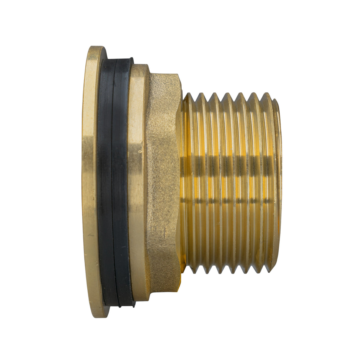 Brass Water Butt Connector – ¾″ Male / ½″ Female with 27mm Cutter