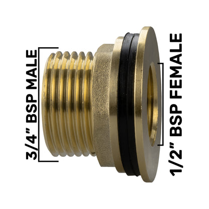 Brass Water Butt Kit – ¾″ Mount & Extended Cross-Head Tap