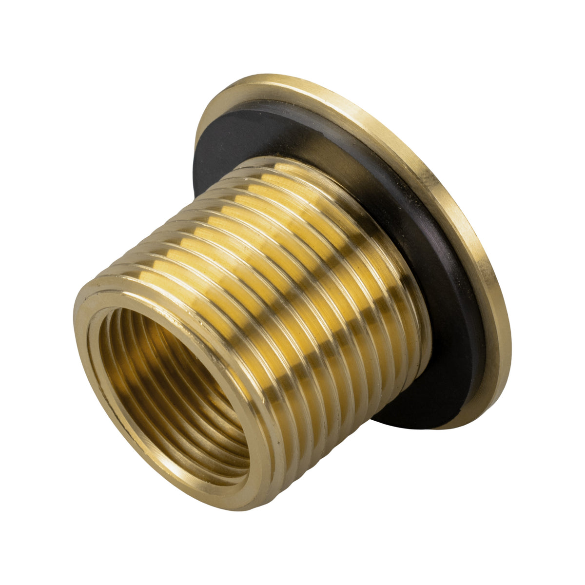 Brass Water Butt Fitting – 1″ Male / ¾″ Female + 34mm Cutter