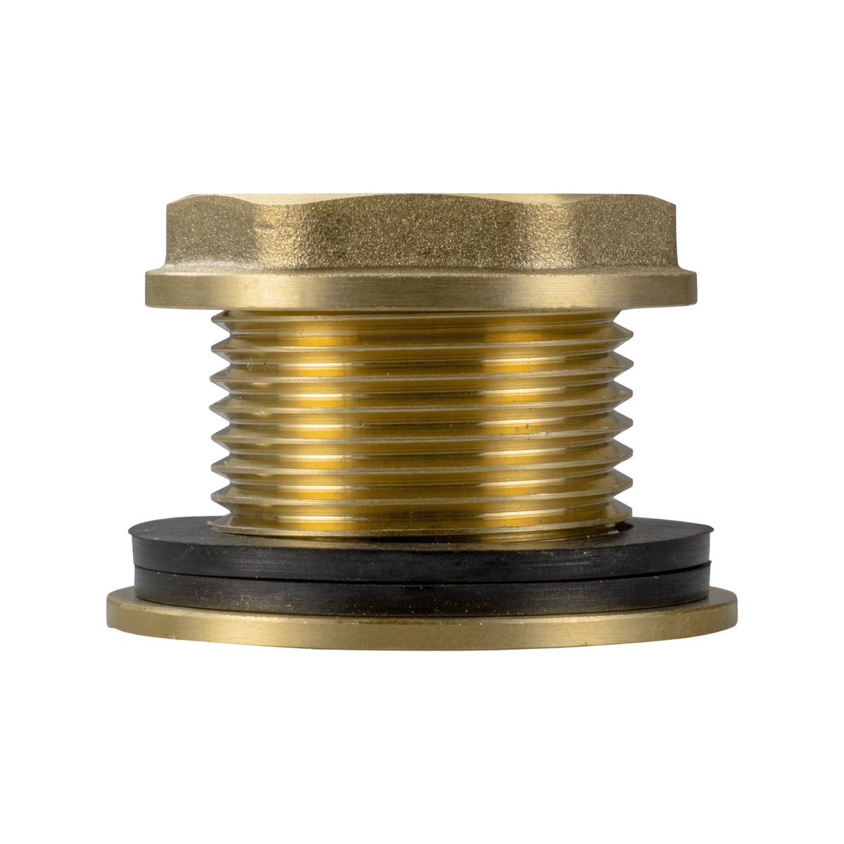 Brass Water Butt Fitting – 1″ Male / ¾″ Female + 34mm Cutter