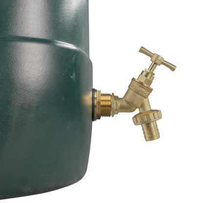 Water Butt Brass Kit 3/4" BSP with Brass Barbed Tap