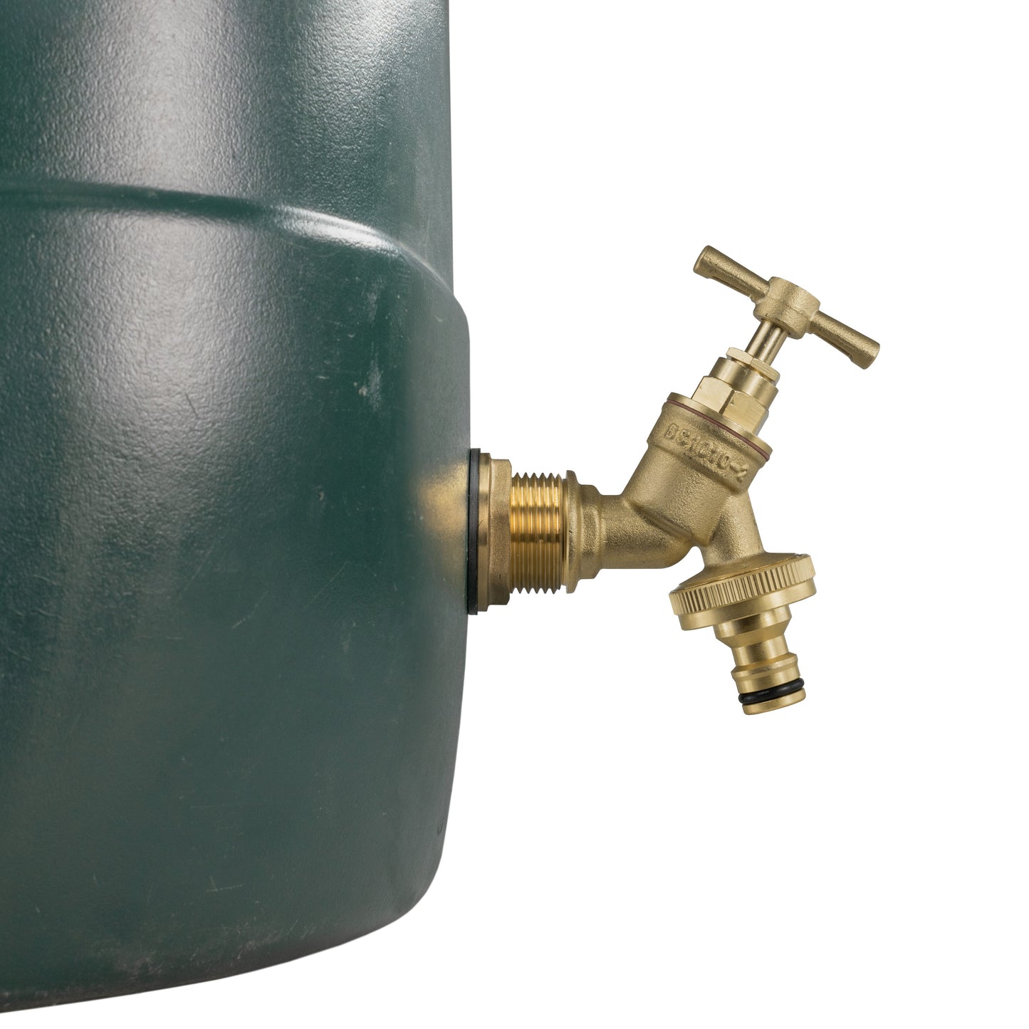 Water Butt Brass Kit 3/4" BSP with Brass Quick Connect Tap