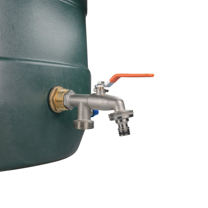¾″ Brass Water Butt Kit – Double-Outlet Tap & Cutter