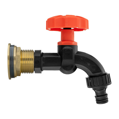 ¾″ Brass Water Butt Kit – Black Dial Tap & Cutter
