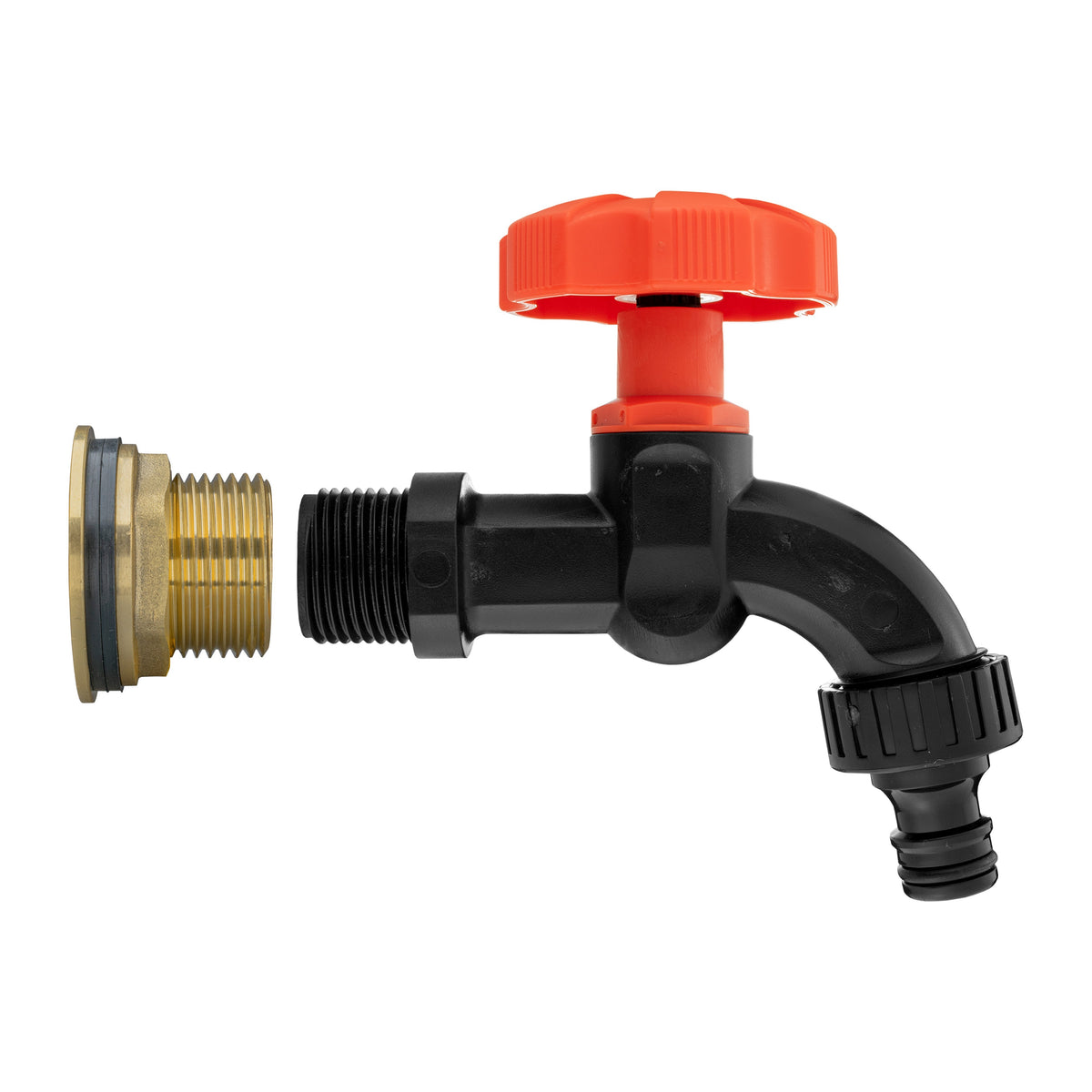 ¾″ Brass Water Butt Kit – Black Dial Tap & Cutter
