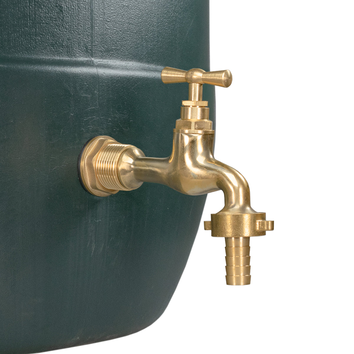 ¾″ BSP Water Butt Kit – Polished Brass Tap & 13mm Barb