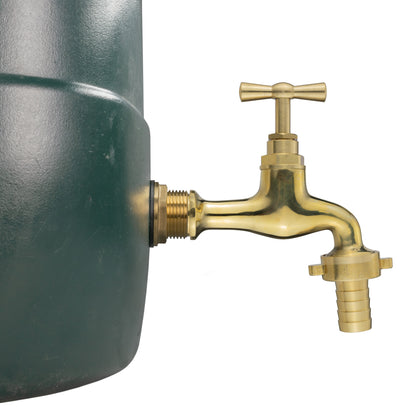 ¾″ BSP Water Butt Kit – Polished Brass Tap & 13mm Barb