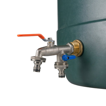 ¾″ BSP Water Butt Kit – Double Quick-Connect Tap