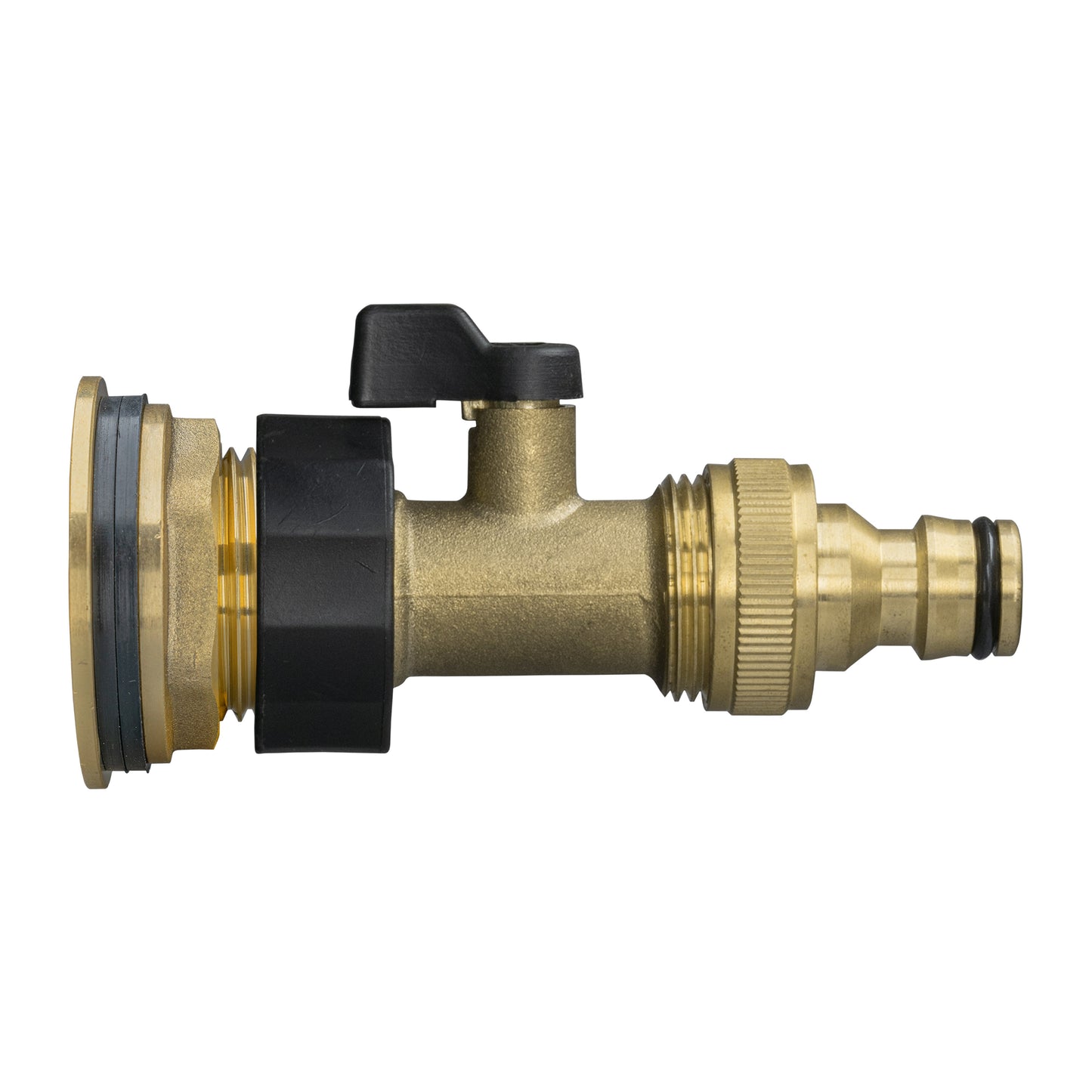 Water Butt Brass Kit 3/4" BSP with Brass Valve + Quick Connect