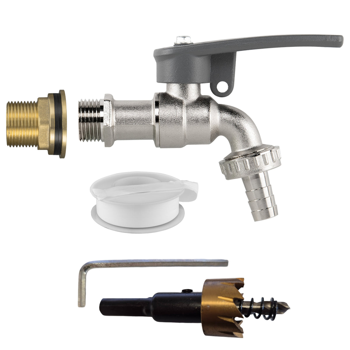 ¾″ Water Butt Kit – Side-Lock Lever Tap