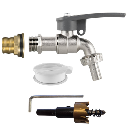 ¾″ Water Butt Kit – Side-Lock Lever Tap