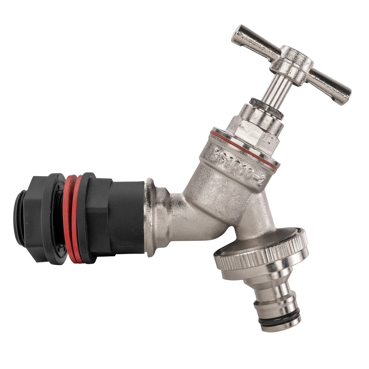 ½″ BSP Water Butt Kit – Nickel Brass Quick Tap; supplied fitting shown.