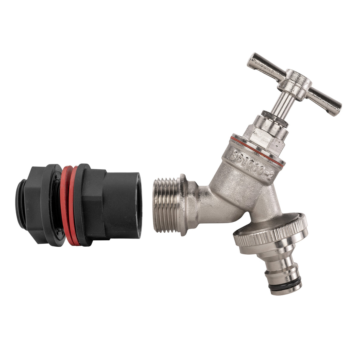 ½″ Water Butt Kit – Nickel-Plated Quick Tap & Cutter