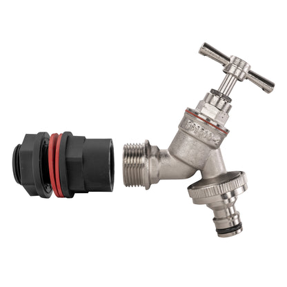 ½″ Water Butt Kit – Nickel-Plated Quick Tap & Cutter