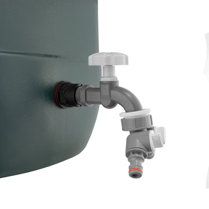 ½″ Water Butt Kit – Grey Tap & Two-Way Splitter & Cutter