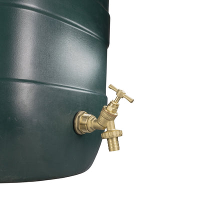 Water Butt Brass Kit 1" BSP with Brass Barbed Tap