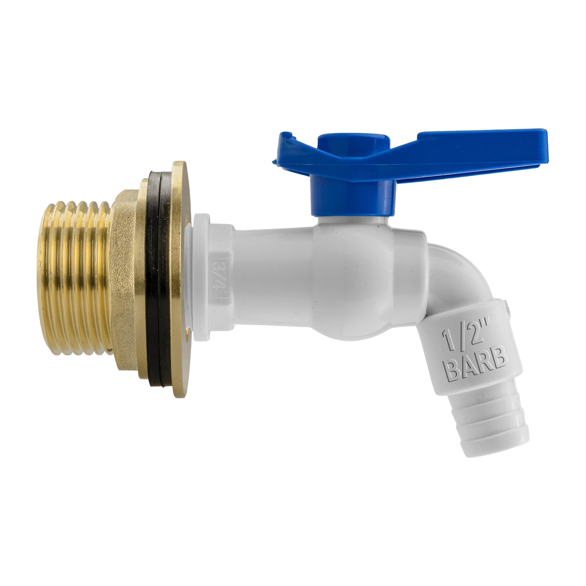 1″ BSP Water Butt Kit – White PVC Tap
