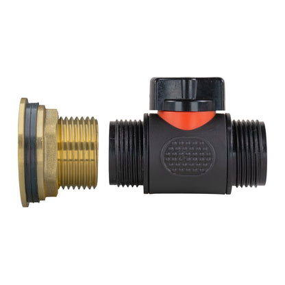 1″ Brass Water Butt Kit – ¾″ Thread Outlet & Cutter