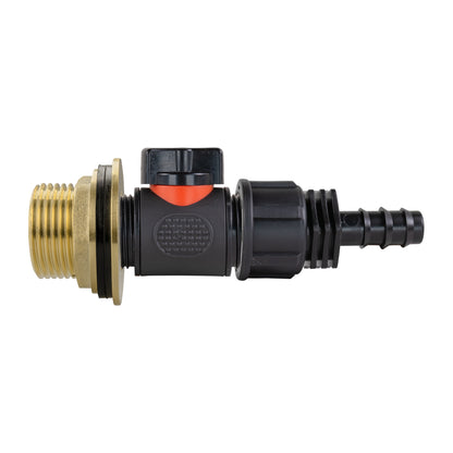 1″ BSP Water Butt Kit – Inline Valve & 16mm Irrigation Barb