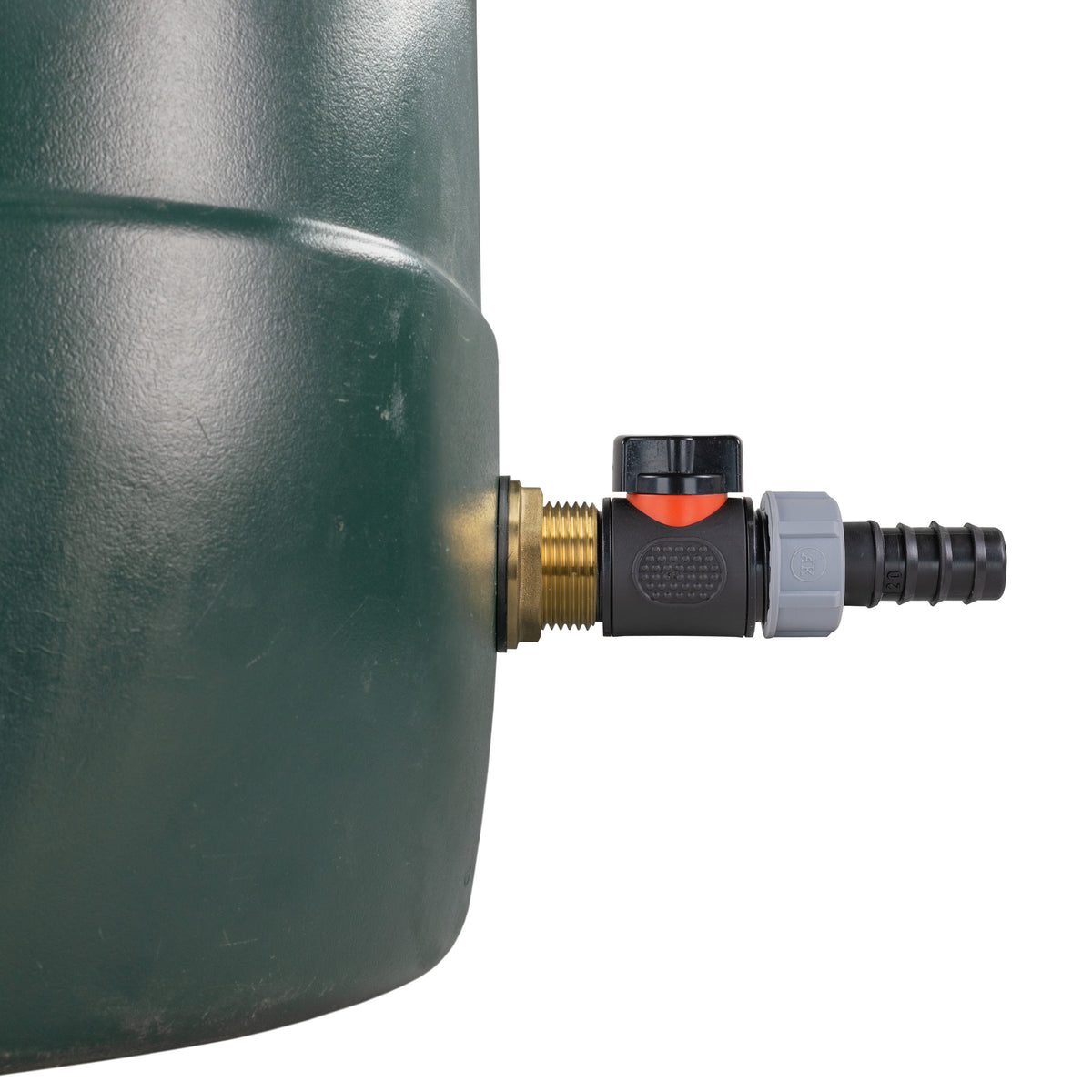 1″ BSP Water Butt Kit – Inline Valve & 20mm Irrigation Barb