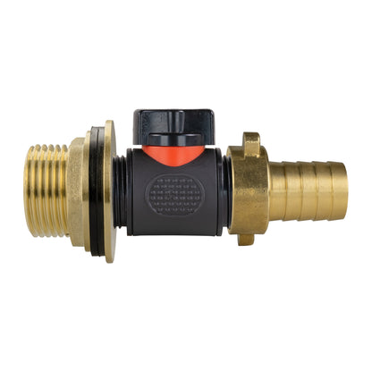 1″ BSP Water Butt Kit – Inline Valve & 19mm Brass Barb