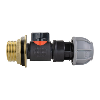 1″ BSP Water Butt Kit – Inline Valve & 20mm MDPE Fitting