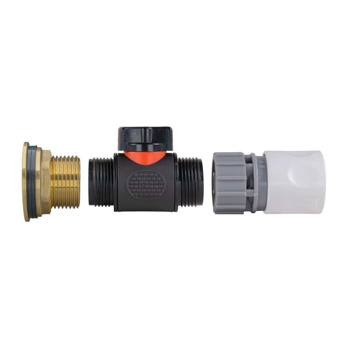 1″ Brass Water Butt Kit – White Line Female Quick Coupling & Cutter