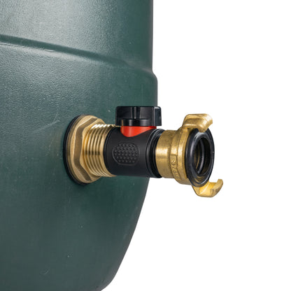 1″ BSP Water Butt Kit – Inline Valve & Brass Claw Outlet