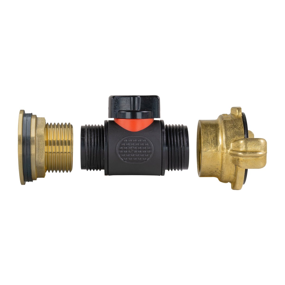 1″ BSP Water Butt Kit – Inline Valve & Brass Claw Outlet