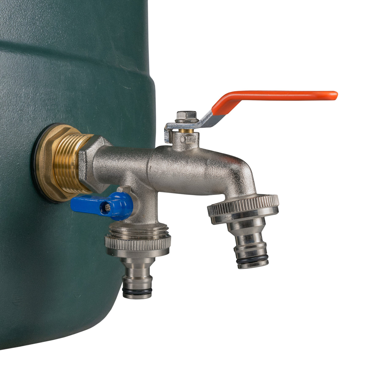 1″ BSP Water Butt Kit – Double Quick-Connect Tap