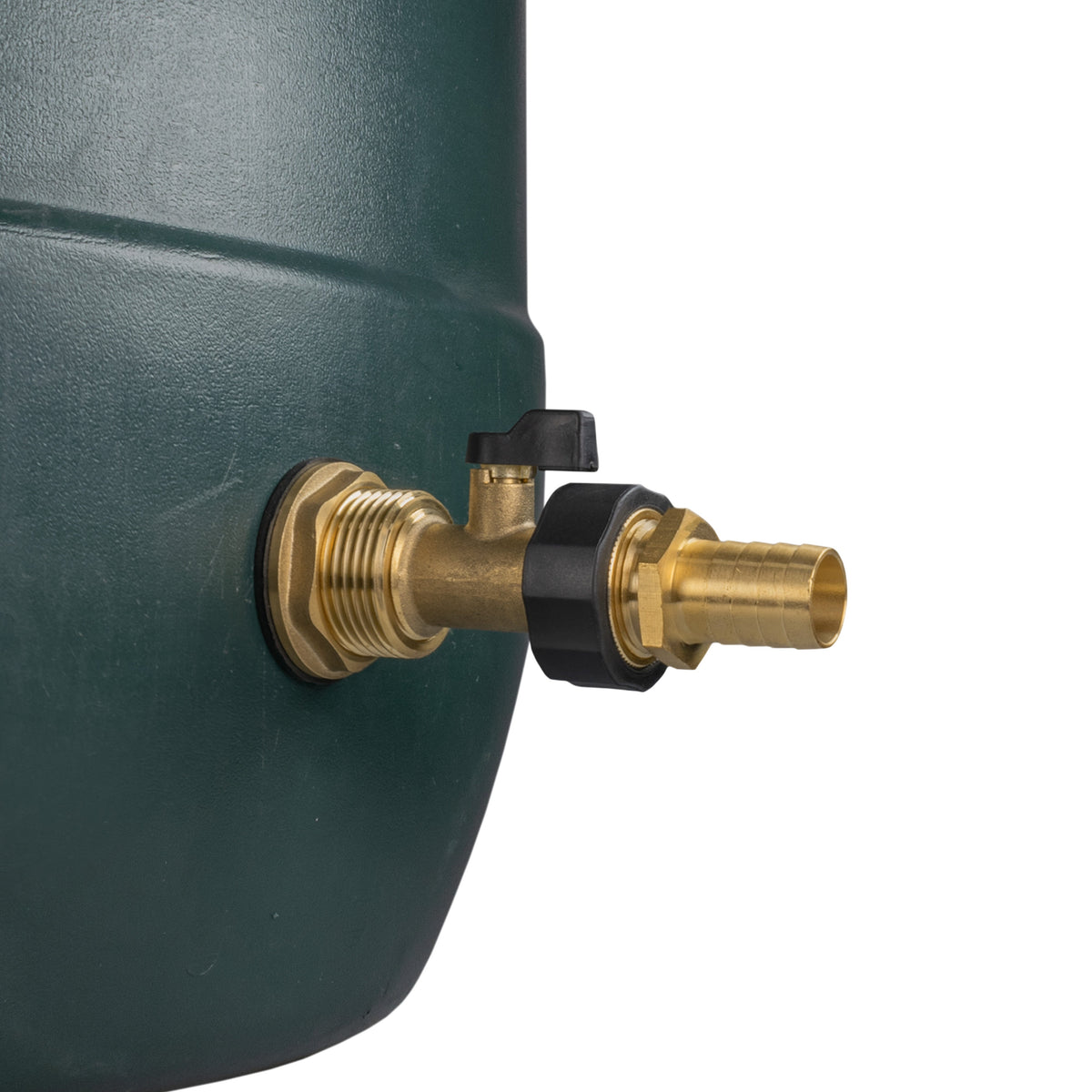 1″ BSP Water Butt Kit with Valve – 19mm Brass Barb
