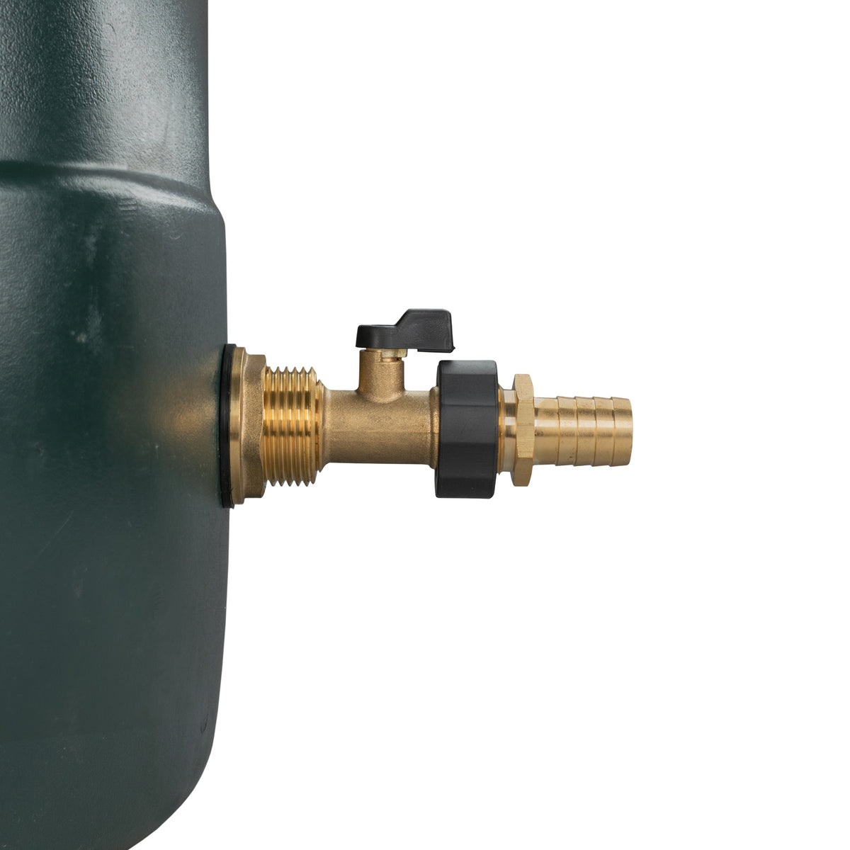 1″ Brass Water Butt Kit – Brass Valve, 19mm Barb & Cutter
