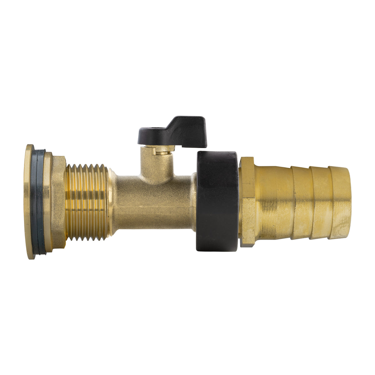 1″ Brass Water Butt Kit – Brass Valve, 25mm Barb & Cutter