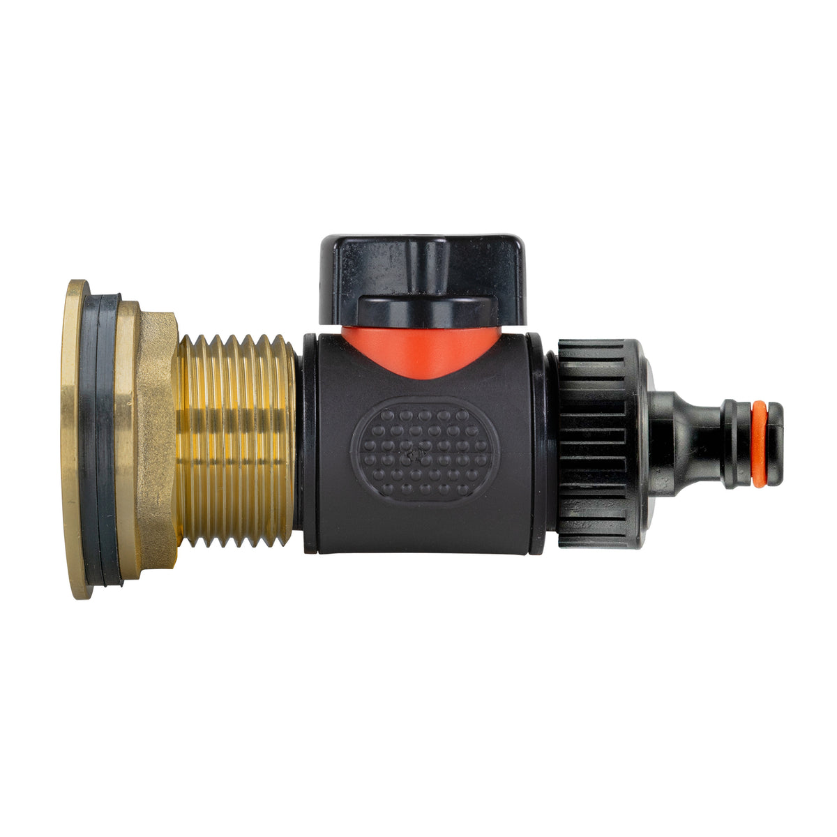 1″ BSP Water Butt Kit with Valve – Quick-Connect Outlet; supplied product shown.