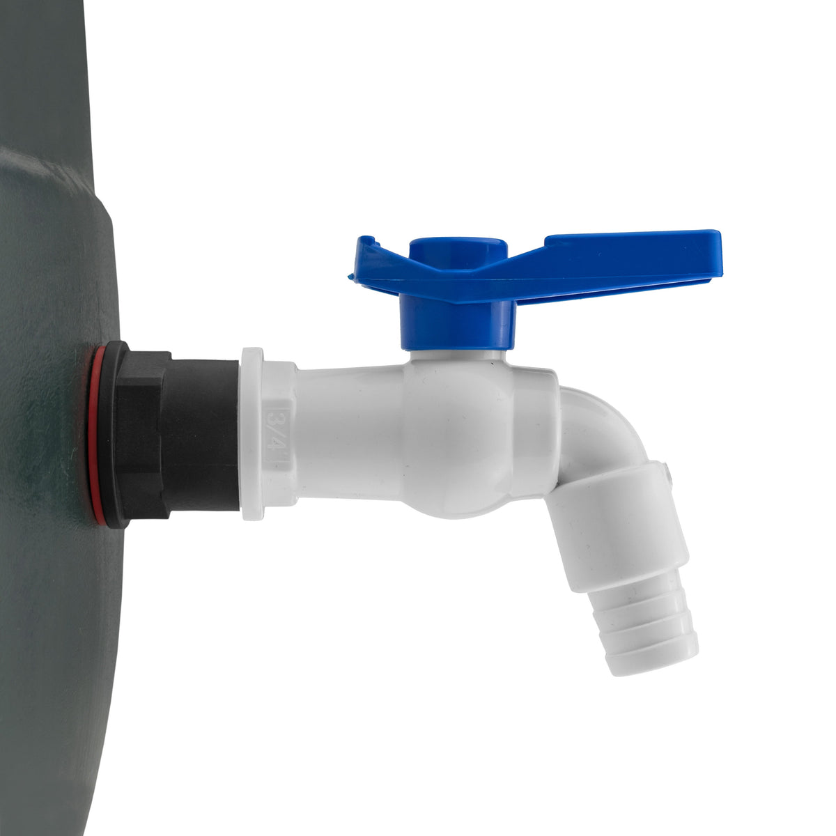 ¾″ BSP Water Butt Kit – White PVC Tap
