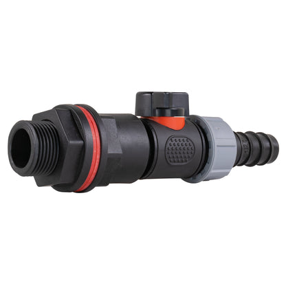 ¾″ Water Butt Kit – 20mm Irrigation Barb Valve & Cutter