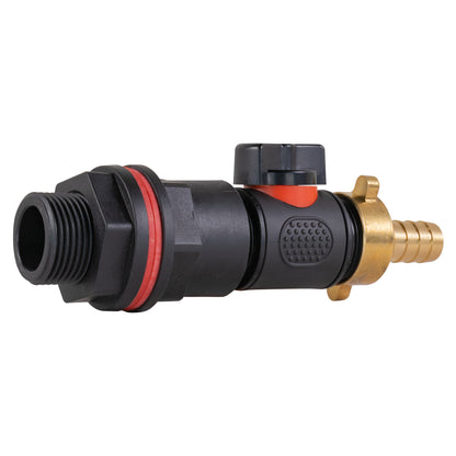 ¾″ BSP Water Butt Kit – Valve & 13mm Brass Barb