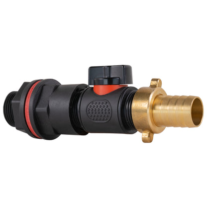 ¾″ Water Butt Kit – 19mm Brass Barb Valve & Cutter