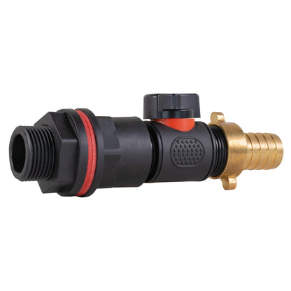¾″ BSP Water Butt Kit – Valve & 19mm Brass Barb